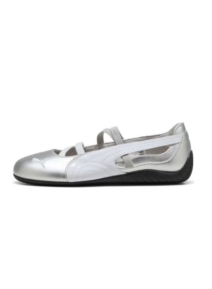PUMA Speedcat Ballet Flats for Women | Shiny Silver | Comfort Shoes - Image 1